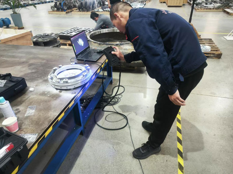 3D -Laser -Scan nach Pumpenraumteilen
